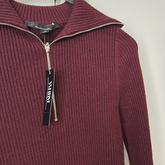 NWT White House Black Market half zip pullover - Picture 9 of 9